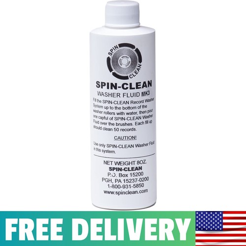 Spin clean record - washer, fluid